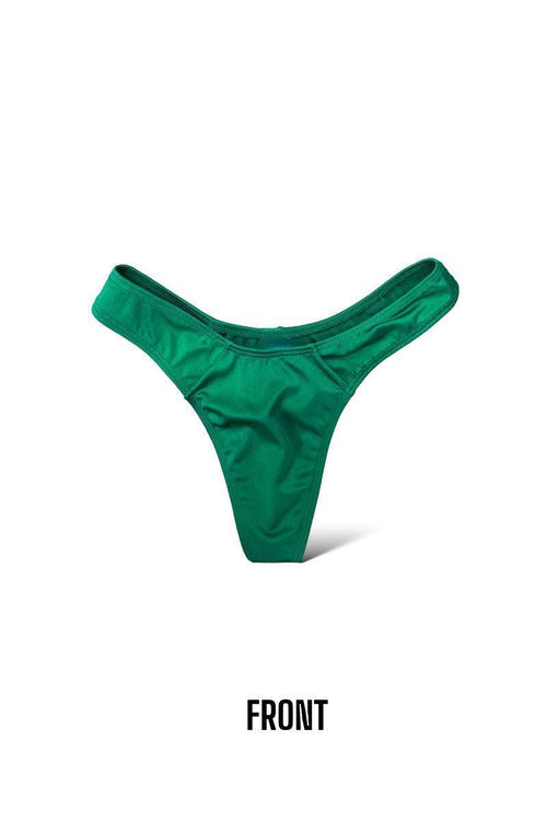 High Cut Thong Green Bikini