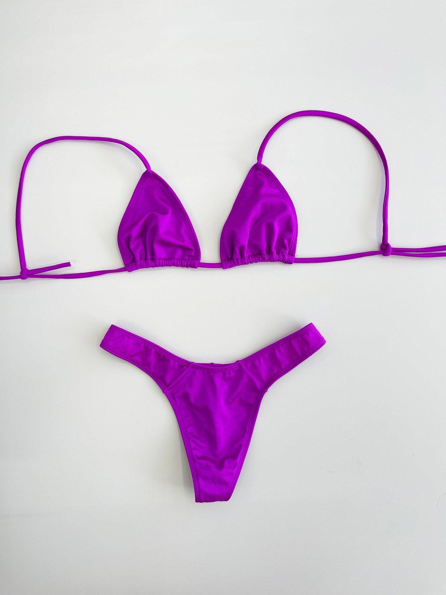 High Cut Thong Rasberry Bikini