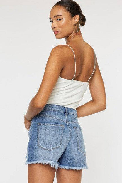 High Rise DENIM SHORTS JEANS