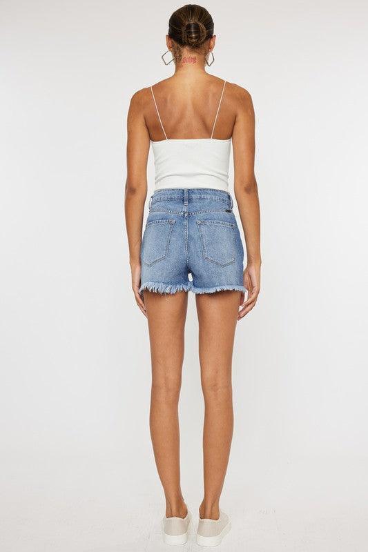 High Rise DENIM SHORTS JEANS