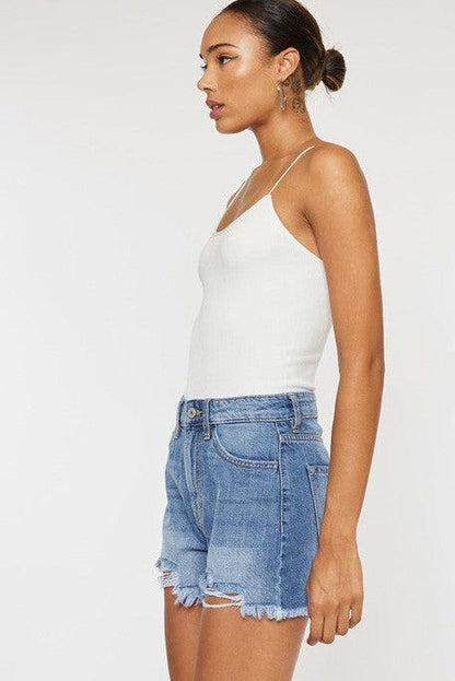 High Rise DENIM SHORTS JEANS