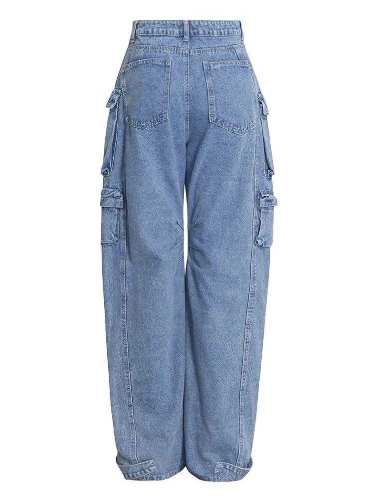 High Waist Wide Leg Denim