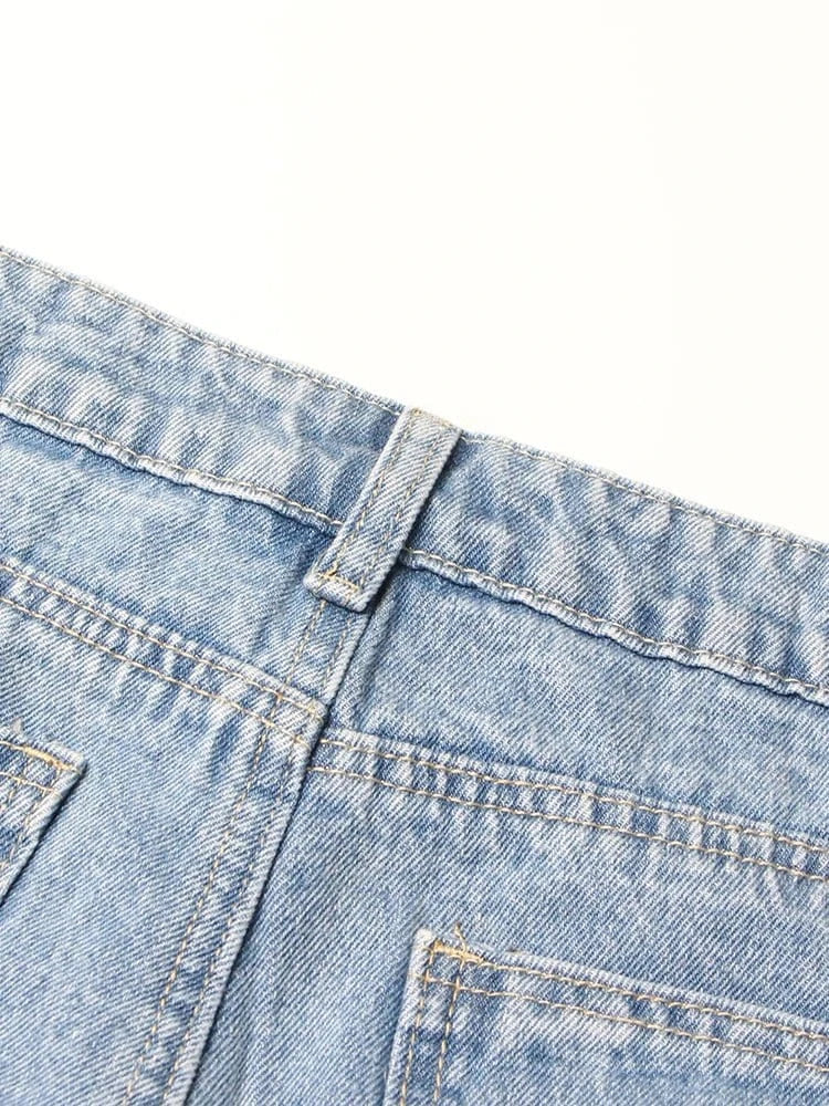 High Waist Wide Leg Denim