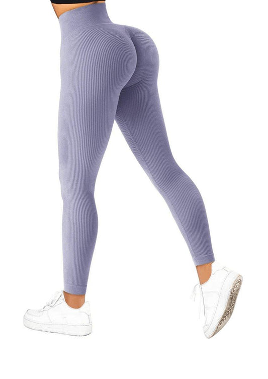 High - Waisted Ribbed Leggings