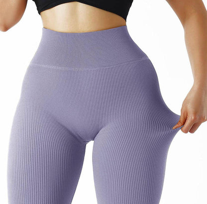 High - Waisted Ribbed Leggings