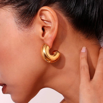 Hypoallergenic Gold Hoops