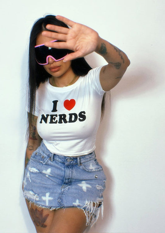 I Love Nerds Baby Tee