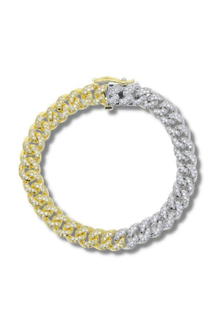 ICED CUBAN LINK BRACELET - Mabel Love Co - Bracelets