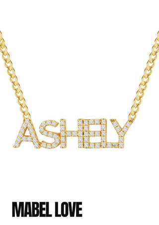 Iced Out Name Necklace - Mabel Love Co - Necklaces