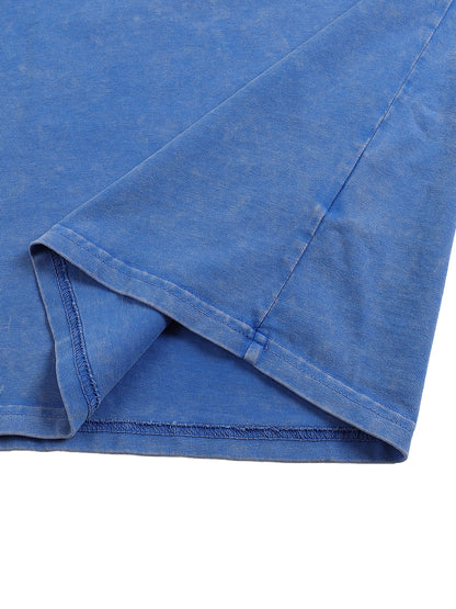 Loose Snow Washed Cotton Tee