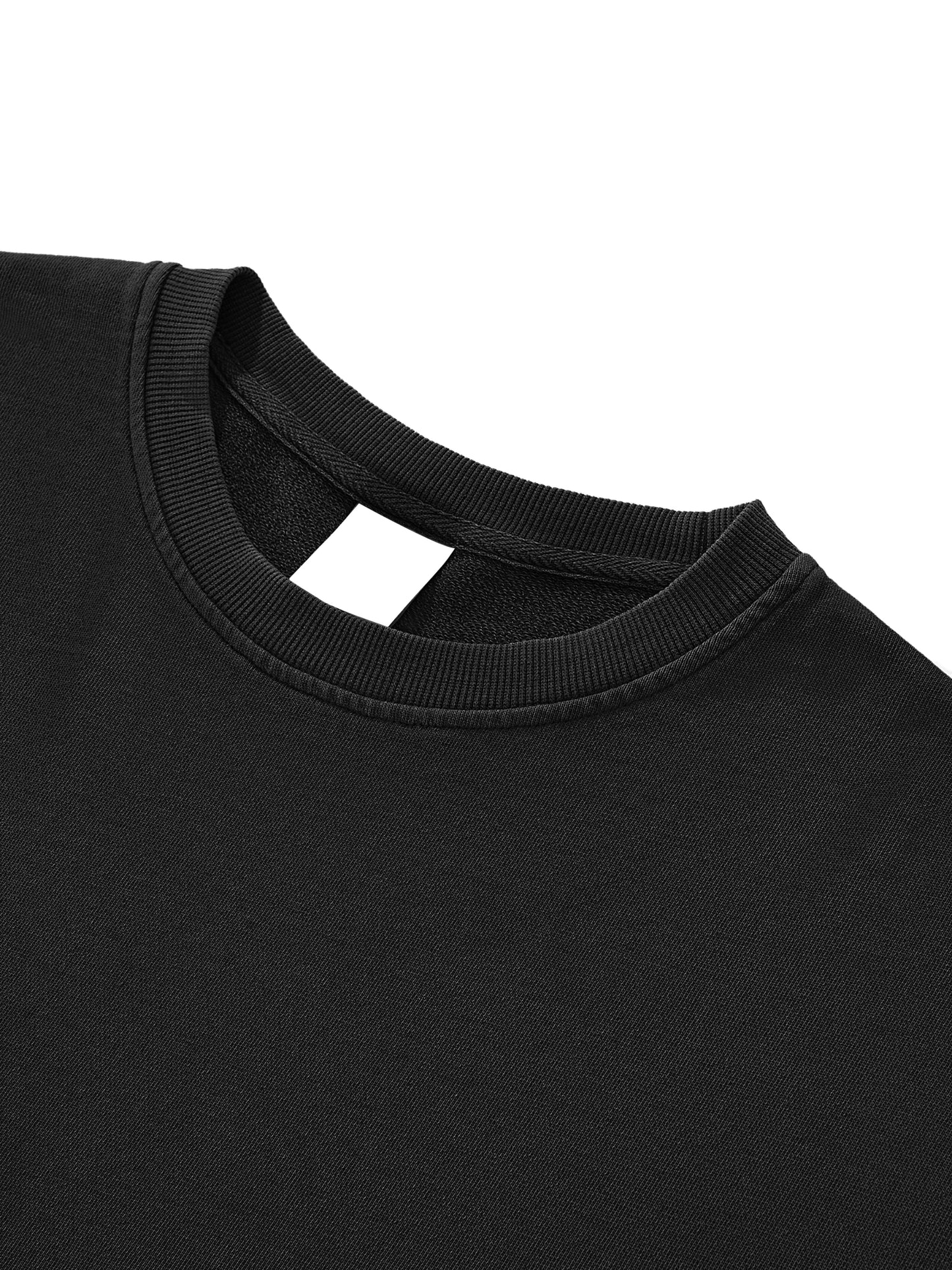 thug life Washed Raw Edge Crop Top