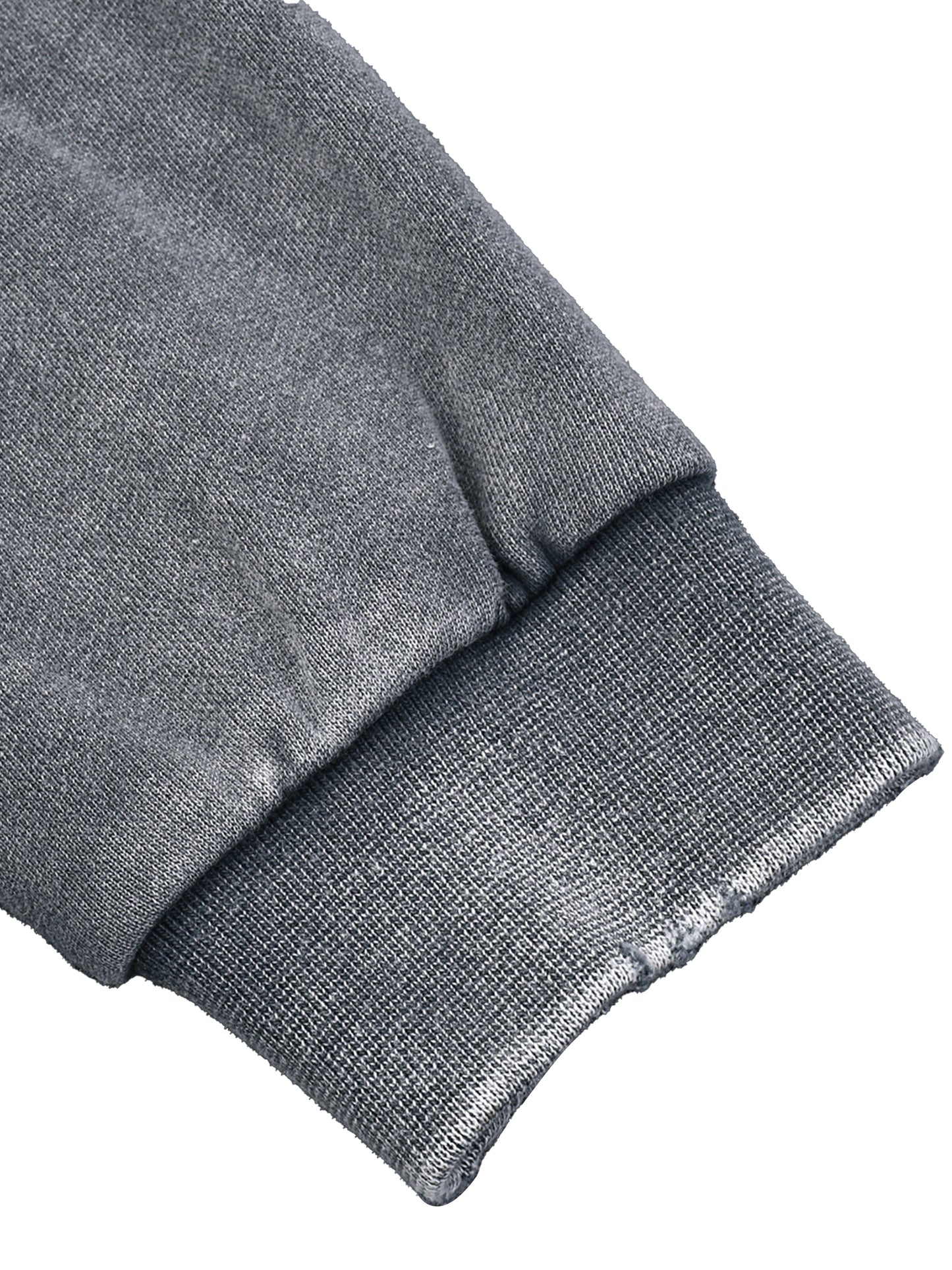 Cries Easily Washed Raw Edge Cropped Sweatshirt