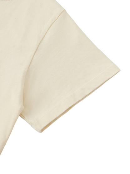 "Eden Dusty Blue Off-Shoulder Rolled Hem T-Shirt"