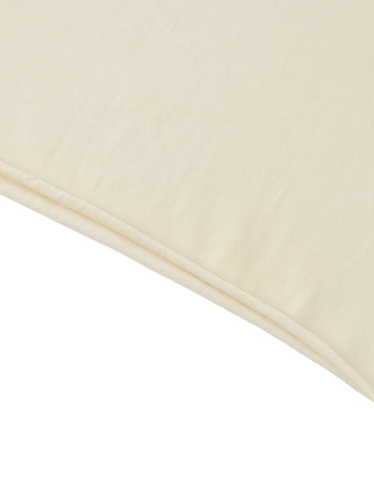 "Eden Dusty Blue Off-Shoulder Rolled Hem T-Shirt"