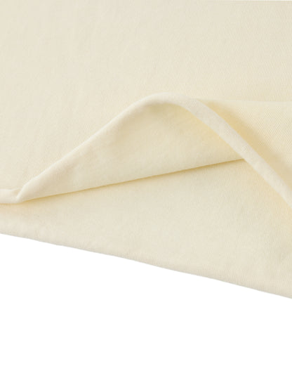 "Eden Dusty Blue Off-Shoulder Rolled Hem T-Shirt"