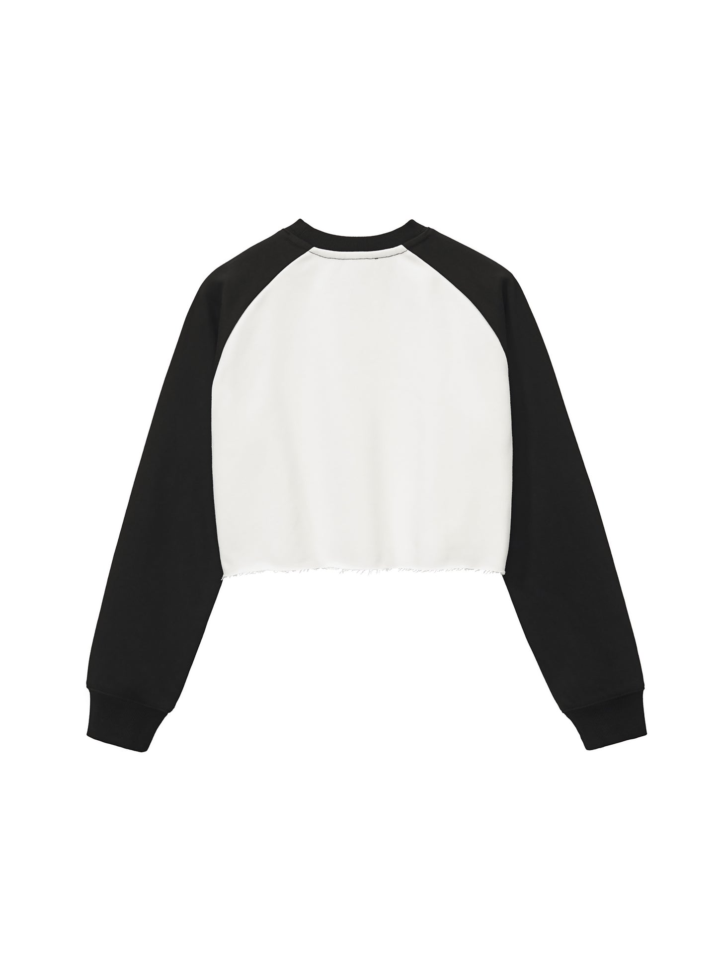 Dont touch me Color-Block Crop Sweatshirt"