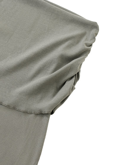 Bold Boho Indigo Washed Bodycon Maxi Skirt