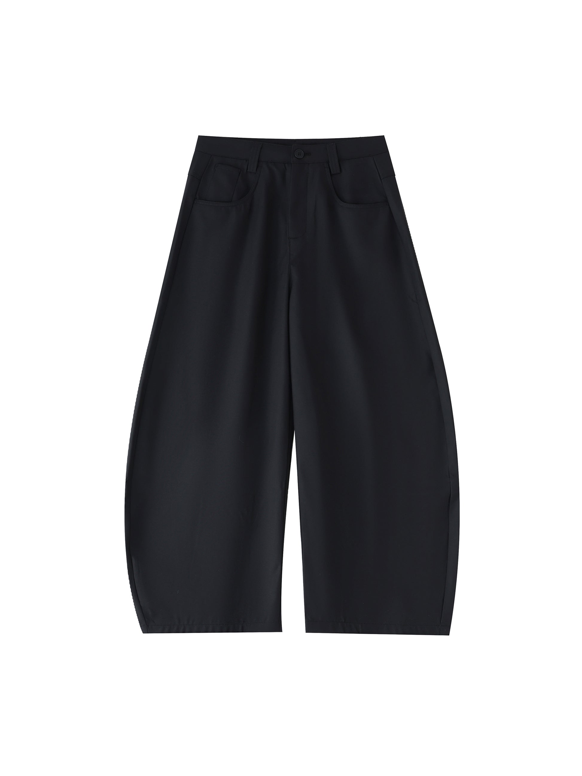 Barrel Pants Moderate Loose Fit, Black / XL Barrel Pants Moderate Loose Fit, Black / XL