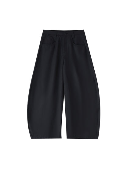 Unisex Barrel Dress Pants Moderate Polyester Loose Fit