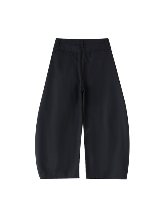 Unisex Barrel Dress Pants Moderate Polyester Loose Fit - model wearing new, pants