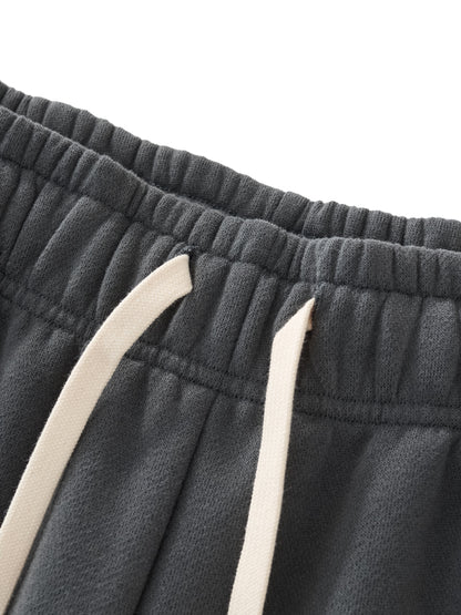 Relaxed Drawstring Three-quarter Sweatpants
