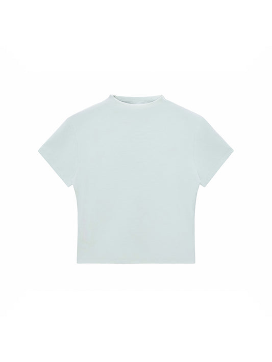 Essential Slim Fit Mock Neck T-Shirt