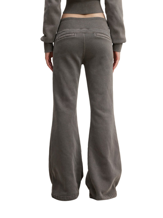Vintage Washed Flared Fleece Pants - additional view 7