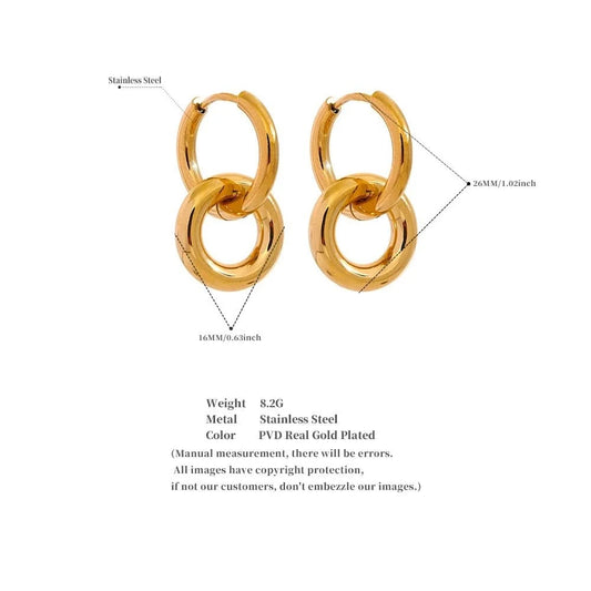Interlocking Hoop Earrings