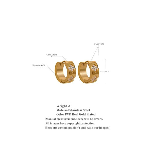 Isabela Hoop Earrings - Size details