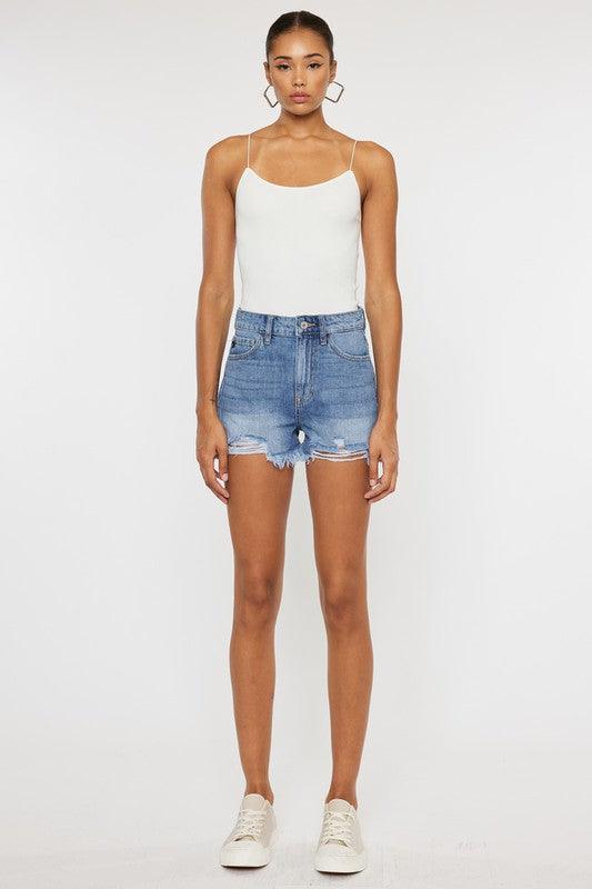 High Rise DENIM SHORTS JEANS, [product type]
