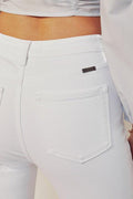 HIGH RISE ANKLE SKINNY WHITE JEANS, [product type]