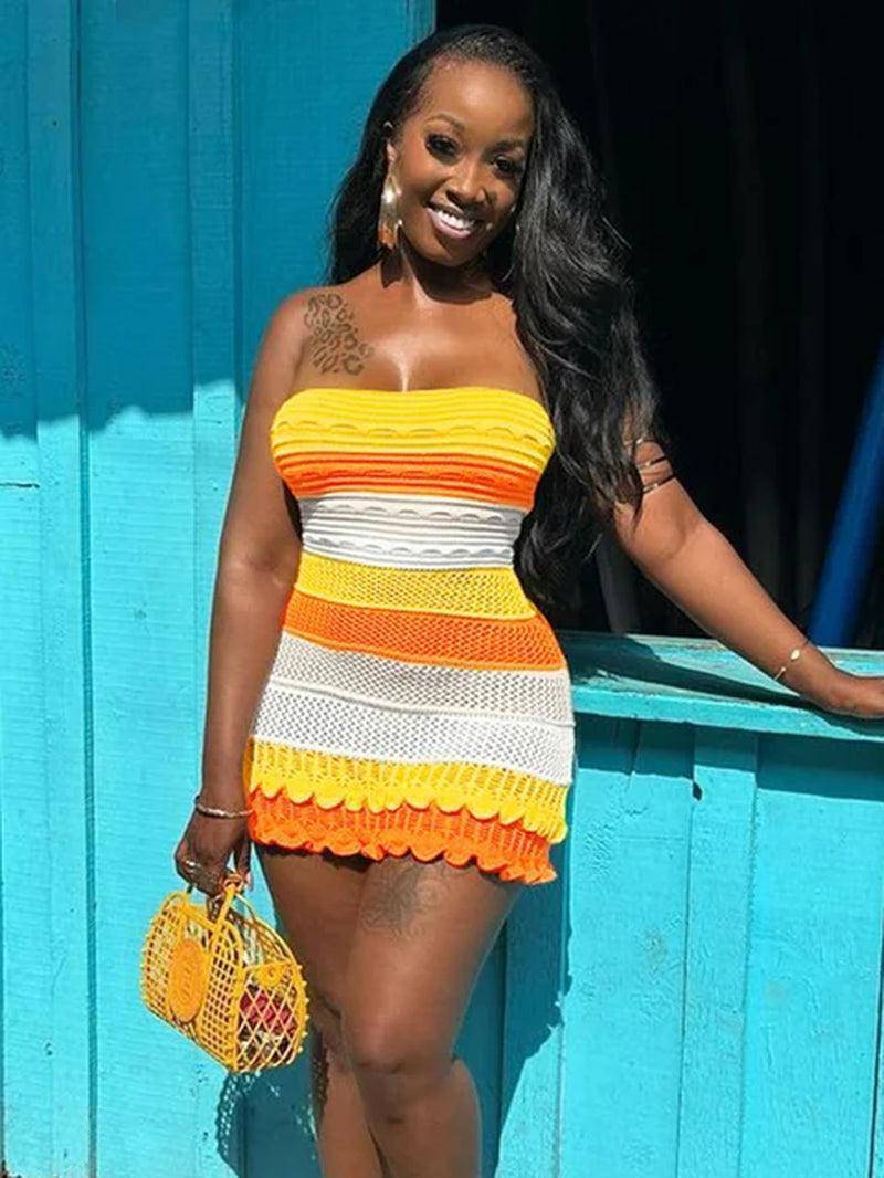 Knit tube dress sale