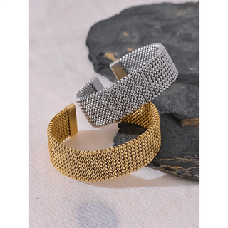 Knitted Cuff Bangle Bracelets - Mabel Love Co - Bangle Bracelet