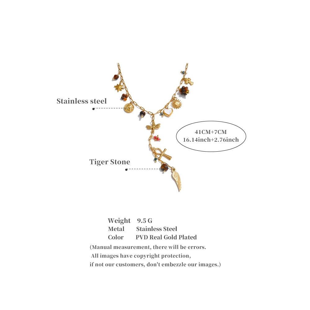 Size and weight details of Lariat Charm Necklace