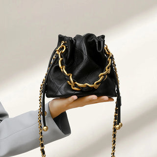 Leather Drawstring Pouch - Style Bag