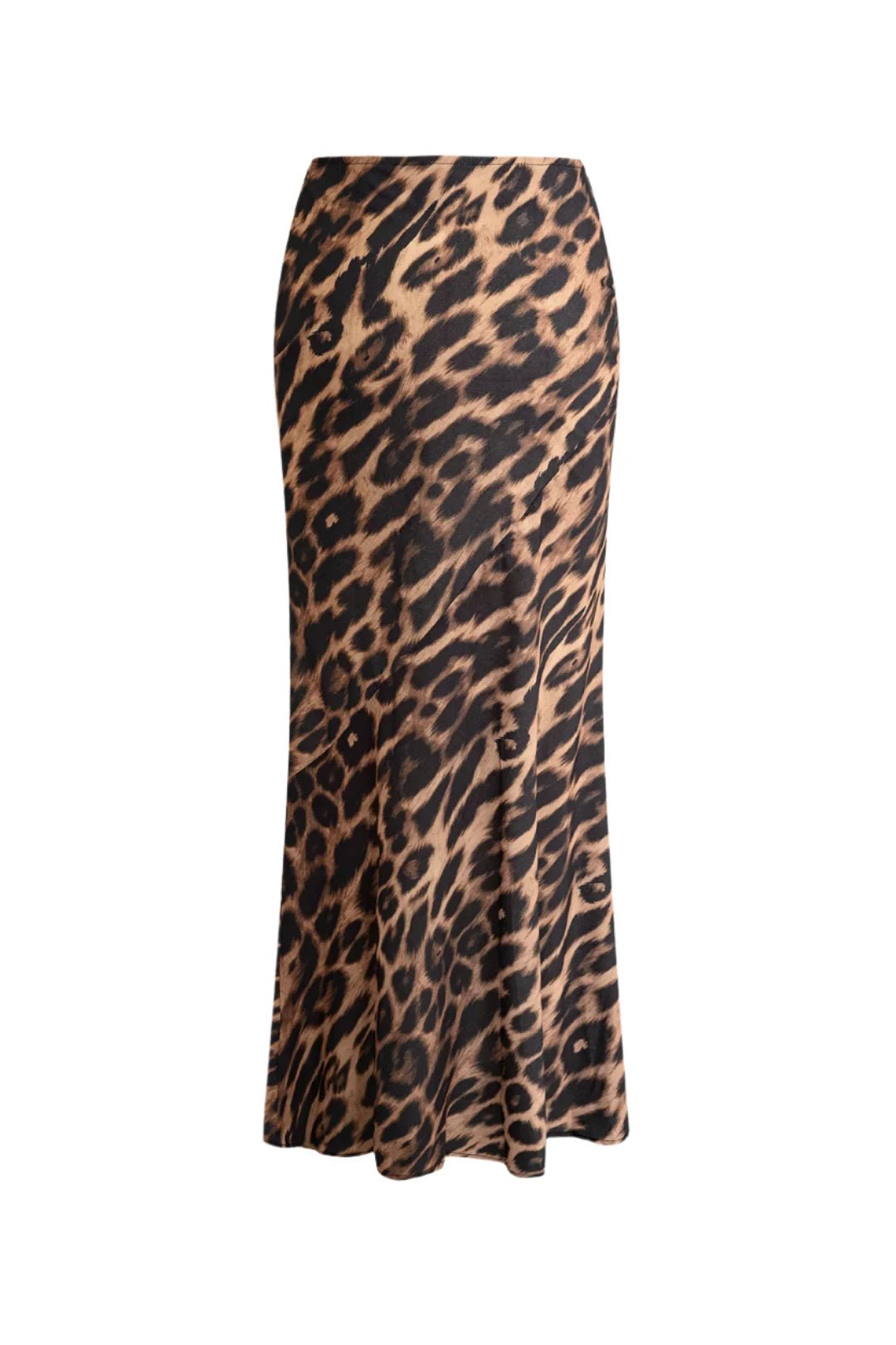 Leopard Print Long Skirt