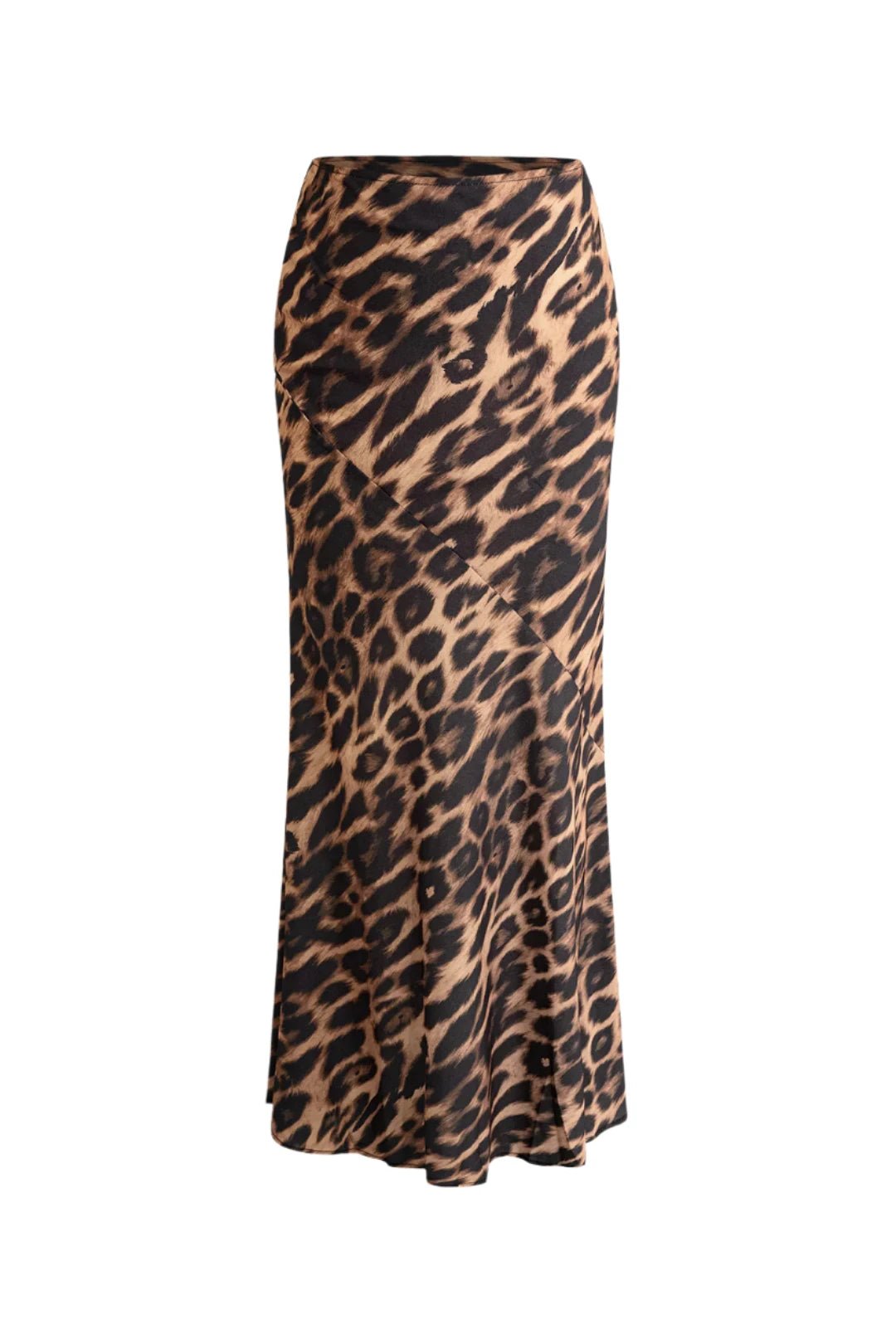 Leopard Print Long Skirt