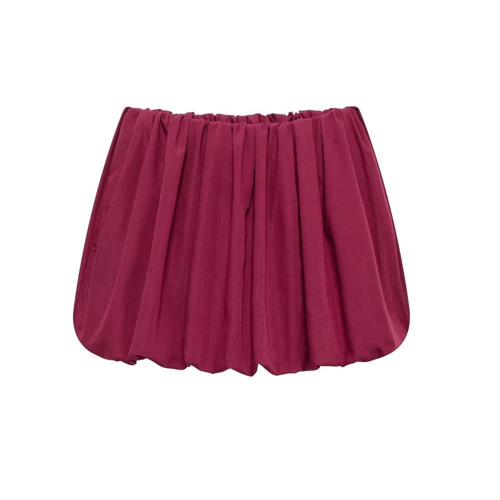 Lightweight Balloon Mini Skirt