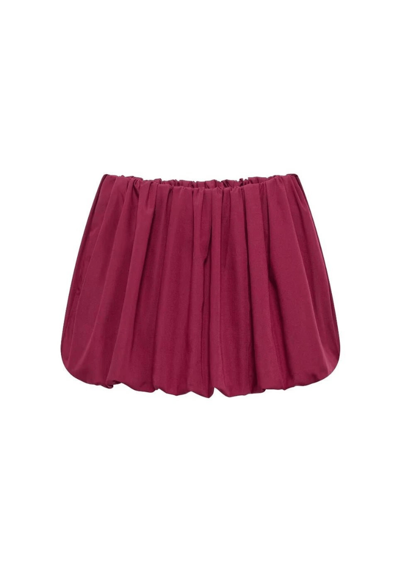 Lightweight Balloon Mini Skirt