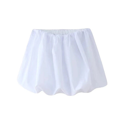 Lightweight Balloon Mini Skirt