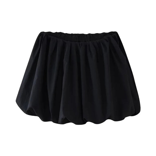 Lightweight Balloon Mini Skirt