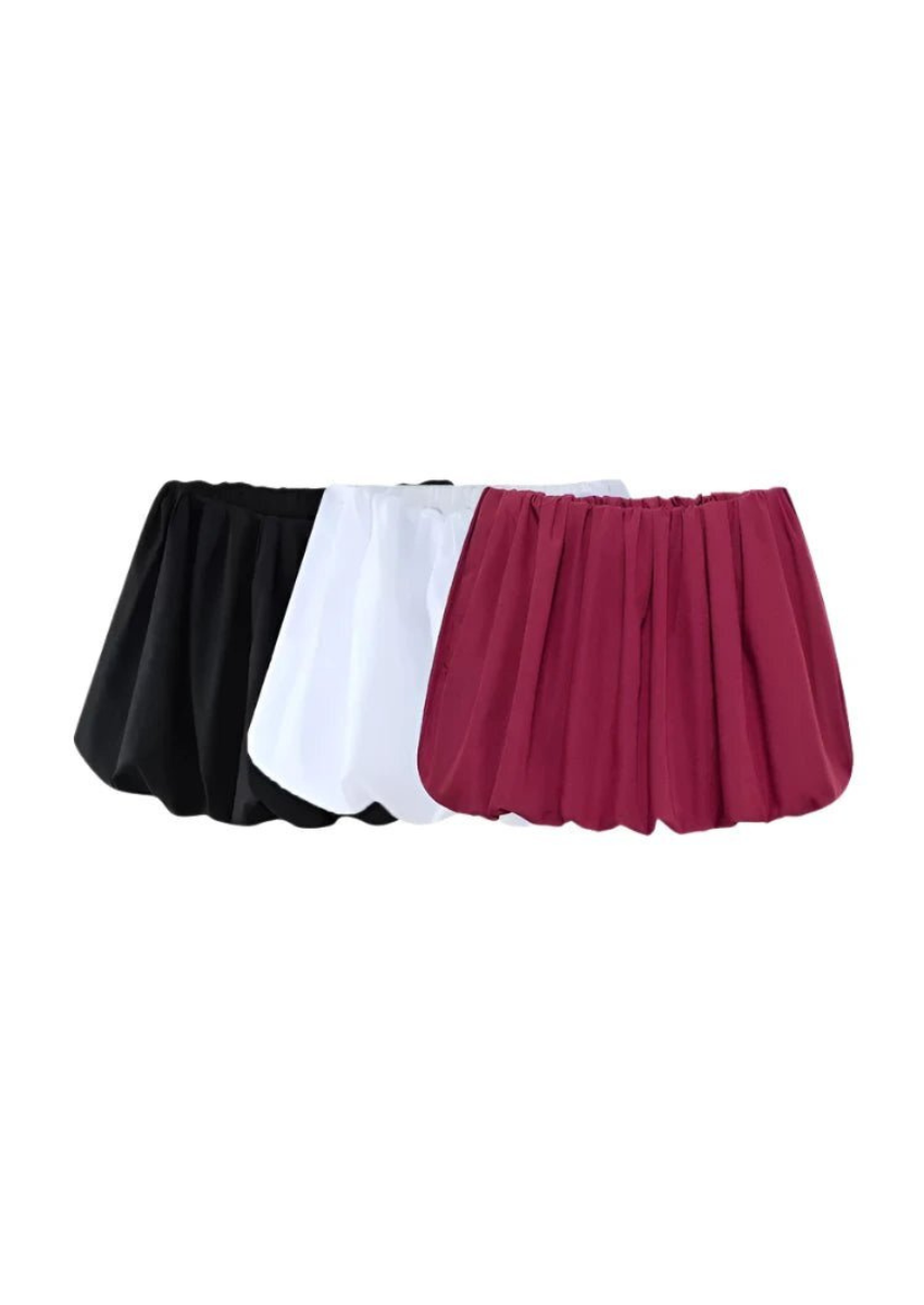 Lightweight Balloon Mini Skirt