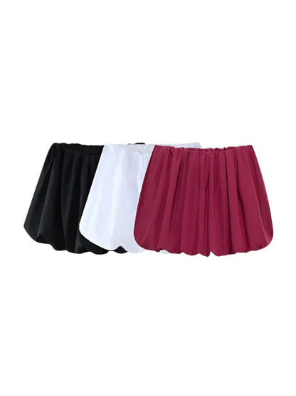 Lightweight Balloon Mini Skirt