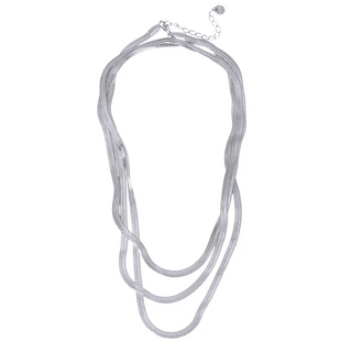 Long Flat Snake Stacking Necklace