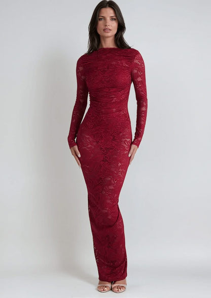 Long Sleeve Lace Maxi Dress | Mabel Love Co. Long Sleeve Lace Maxi Dress | Mabel Love Co.