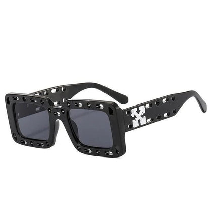 Black Square "Fotch Hole" Sunglasses