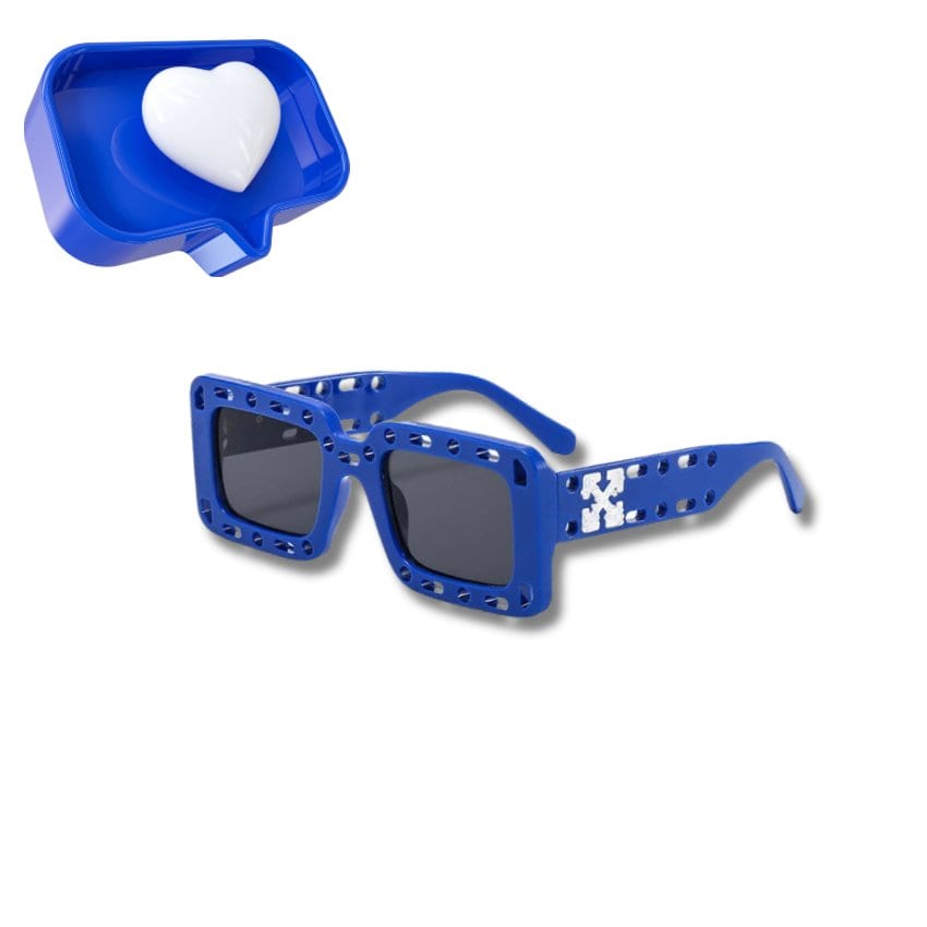 Blue Square "Fotch Hole" Sunglasses