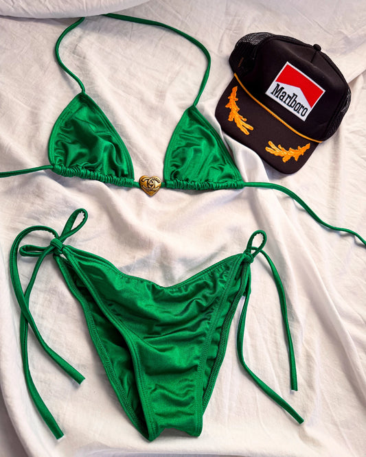 CUSTOM KELLY GREEN BIKINI