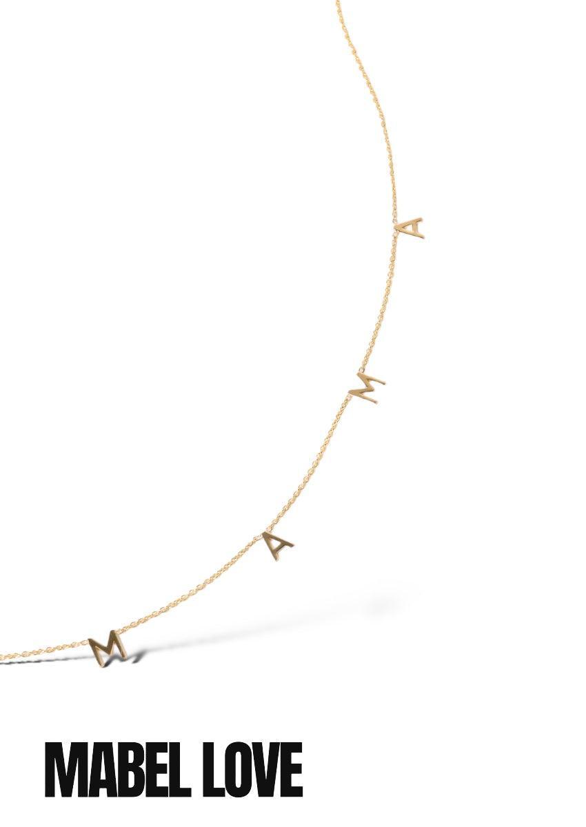 Minimalist Initial Letters Necklace QN20898, 