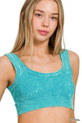 RIBBED SCOOP CROPPED TANK TOP, 